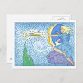 Asteria schiet een ster op briefkaart (Voorkant / Achterkant)