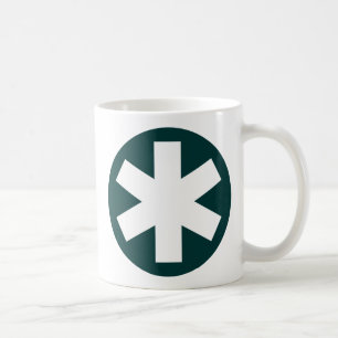 Asterisk - Donkergroen Koffiemok