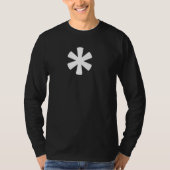 Asterisk Monogram Alfabet Punctugroep T-shirt (Voorkant)