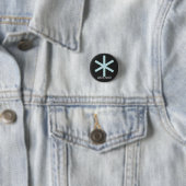 Asterisk Pin Ronde Button 3,2 Cm (In situ)