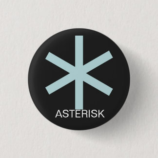 Asterisk Pin Ronde Button 3,2 Cm