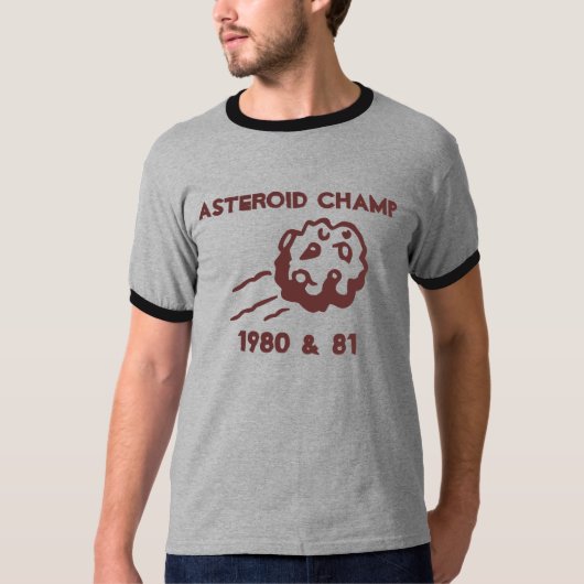 ASTEROID CHAMP 1980 & 81 T-SHIRT (Voorkant)