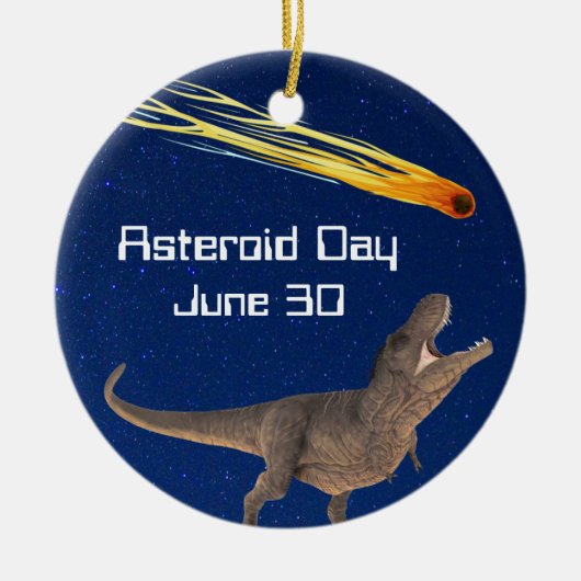 Asteroid Day 30 juni Keramisch Ornament (Voorkant)