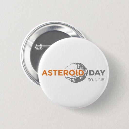Asteroid Day badge, groot Ronde Button 5,7 Cm (Voorkant /achterkant)