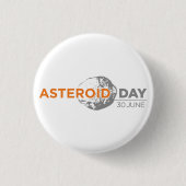 Asteroid Day badge, klein Ronde Button 3,2 Cm (Voorkant)