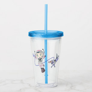 Asteroid Girl Acryl Drinkbeker