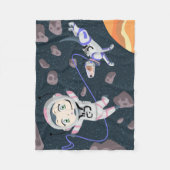 Asteroid Girl Fleece Deken (Voorkant)