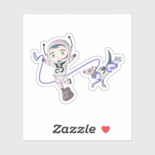 Asteroid Girl Sticker