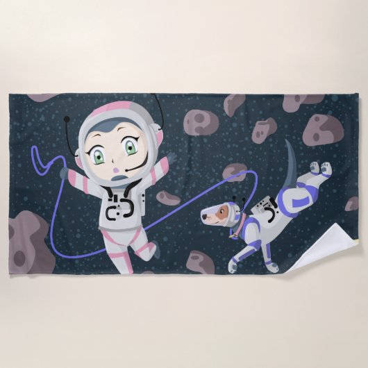 Asteroid Girl Strandlaken (Voorkant)