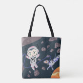 Asteroid Girl Tote Bag (Achterkant)