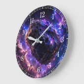 Asteroid Wall Clock — Space-Inspired Design Grote Klok (Hoek)