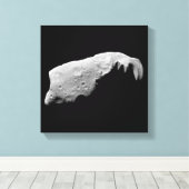 Asteroïde 243 Ida Canvas Afdruk (Insitu (Houten vloer))