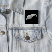 Asteroïde 243 Ida Vierkante Button 5,1 Cm (In situ)