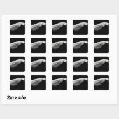 Asteroïde 243 Ida Vierkante Sticker (Vel)