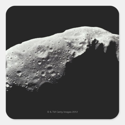 Asteroïde 243 Ida Vierkante Sticker (Voorkant)