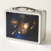 Asteroïde Apocalypse Fractal Art Spacescape (Achterkant)