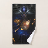 Asteroïde Apocalypse Fractal Art Spacescape Bad Handdoek (Handdoek)