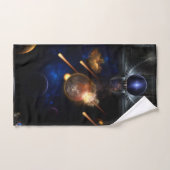Asteroïde Apocalypse Fractal Art Spacescape Bad Handdoek (Handdoek)
