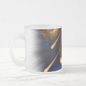 Asteroïde Apocalypse Fractal Art Spacescape Matglas Koffiemok (Links)