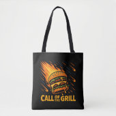 Asteroïde Burger Call van de Grill Tote Bag (Voorkant)