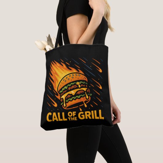 Asteroïde Burger Call van de Grill Tote Bag (Dichtbij)