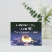 Asteroïde dag 30 juni briefkaart (Staand voorkant)