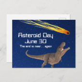 Asteroïde dag 30 juni briefkaart (Voorkant / Achterkant)