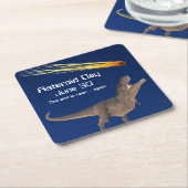 Asteroïde dag 30 juni kartonnen onderzetters (Schuin)