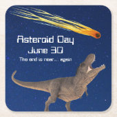 Asteroïde dag 30 juni kartonnen onderzetters (Voorkant)