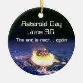 Asteroïde dag 30 juni keramisch ornament (Voorkant)