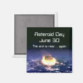 Asteroïde dag 30 juni magneet (Voorkant / Achterkant)