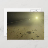 Asteroïde gordel vista briefkaart (Voorkant / Achterkant)