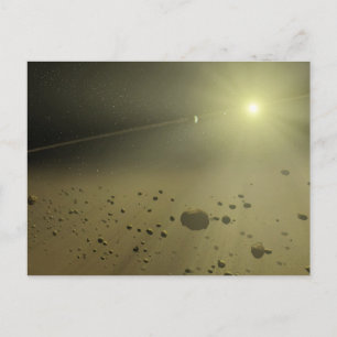Asteroïde gordel vista briefkaart