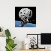 Asteroïde Mijnwerker Poster (Thuiskantoor)