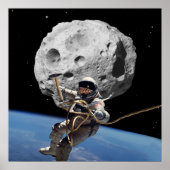 Asteroïde Mijnwerker Poster (Voorkant)
