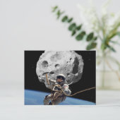 Asteroïde Miner Briefkaart (Staand voorkant)