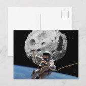 Asteroïde Miner Briefkaart (Voorkant / Achterkant)