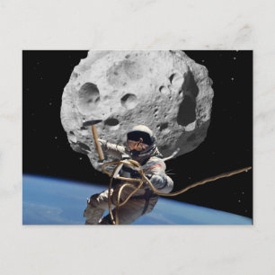 Asteroïde Miner Briefkaart