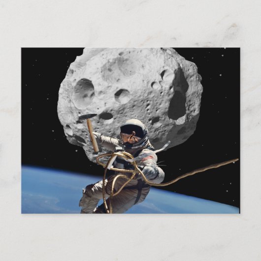 Asteroïde Miner Briefkaart (Voorkant)