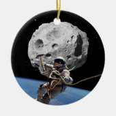Asteroïde Miner Keramisch Ornament (Voorkant)