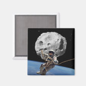 Asteroïde Miner Magneet (Voorkant / Achterkant)