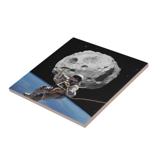 Asteroïde Miner Tegeltje (Zijkant)