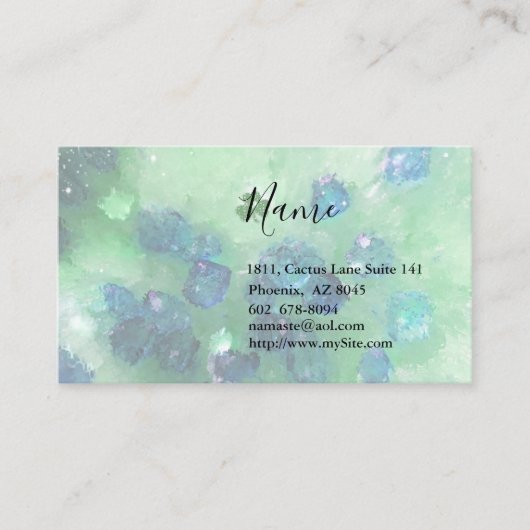 Asteroïde & Shamrock Visitekaartje (Voorkant)