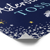 Asteroïde Toss Space Galaxy Birthday Party Poster (Hoek)
