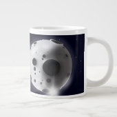 Asteroïde treft de planeet aarde! grote koffiekop (Rechts)