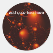 asteroïden ronde sticker (Voorkant)