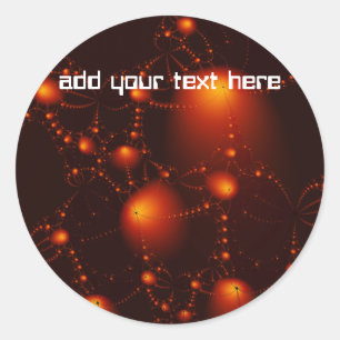 asteroïden ronde sticker