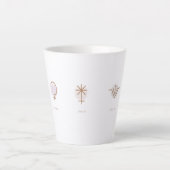 Asteroïden Zodiac Latte Mok (Voorkant)