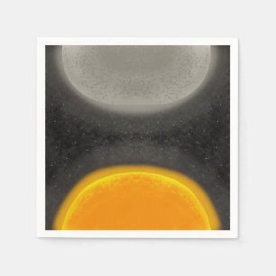 Asteroiden Zon Maan Sterrenstelsel Jongens Verjaar Servet