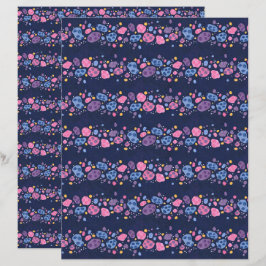 Asteroïdengordel Donkerblauw Schrijfboekpapier